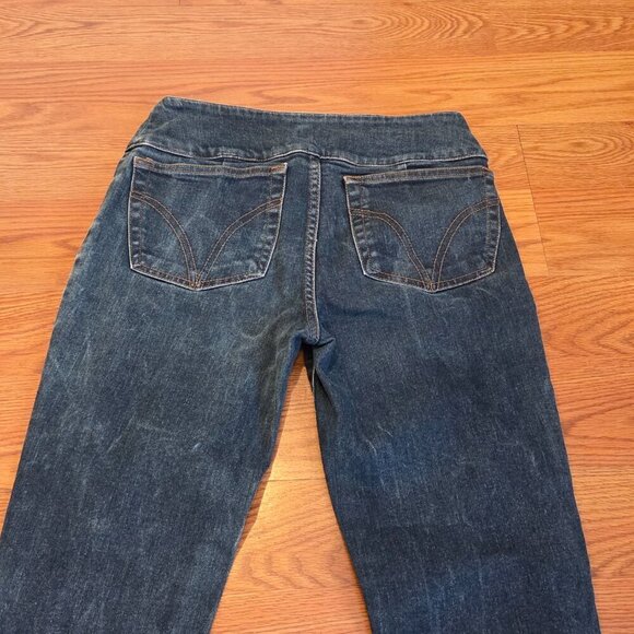 Dolce & Gabbana Womens 28 Jeans 4 Button Snap Zip Fly Acid Wash Flared Inseam 29 - Picture 15 of 15